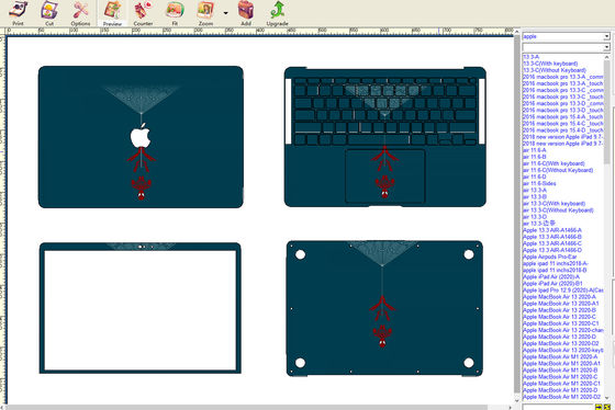 Машина для изготовления скинов для ноутбуков, разработанная для личного DIY и профессионального использования, с комплексным пакетом материалов и программной поддержкой